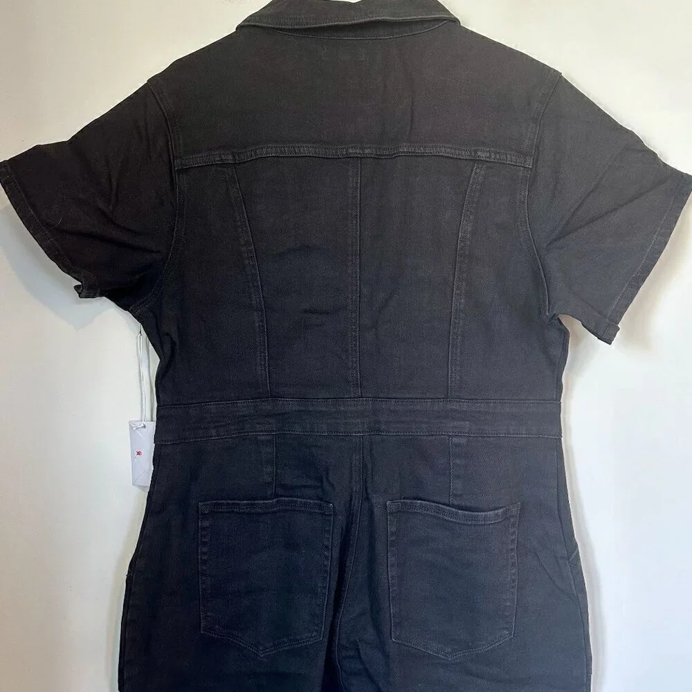 NWT Good American Black Fit For Success Jumpsuit - Size 5 (2XL)